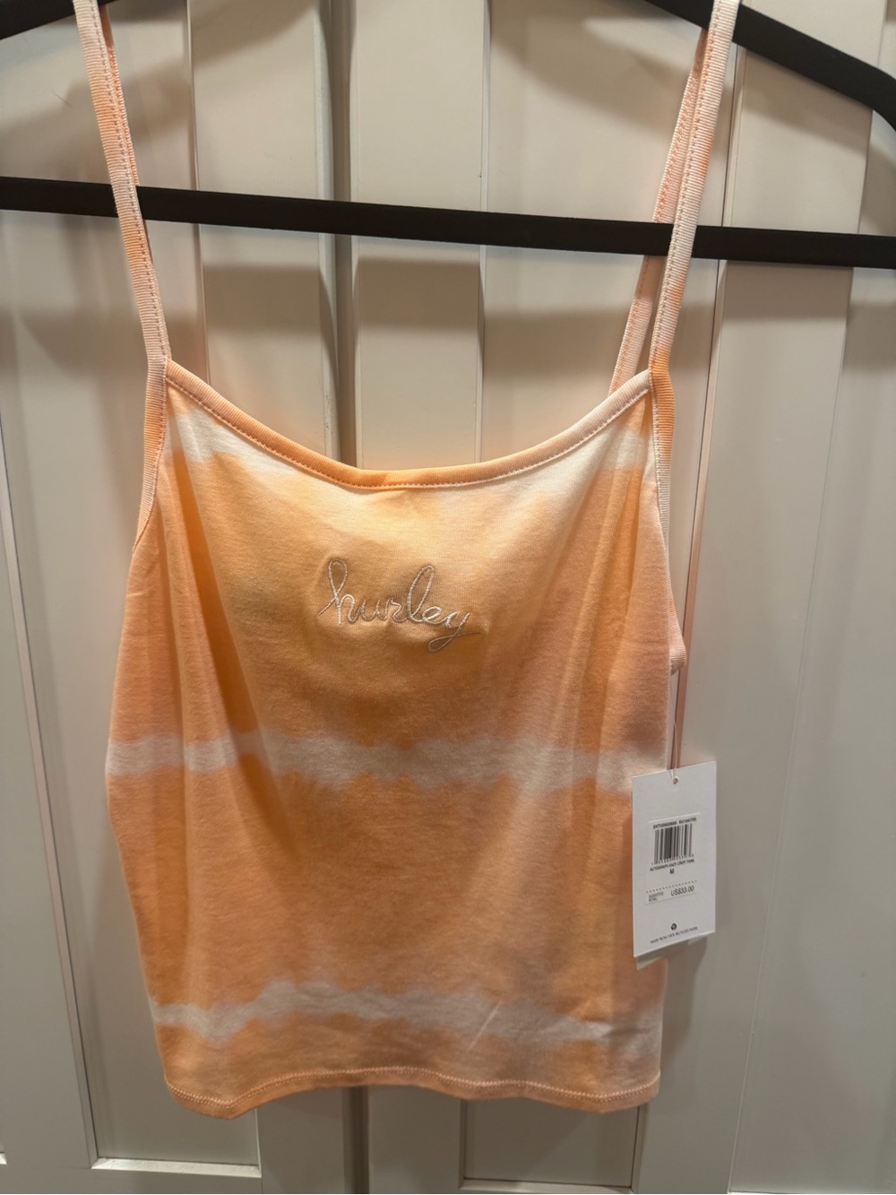NWT-Size-sm Hurley Peach Ombre Tie Dye Tank